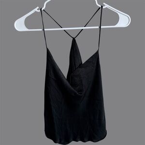 Black Zara Silk Top